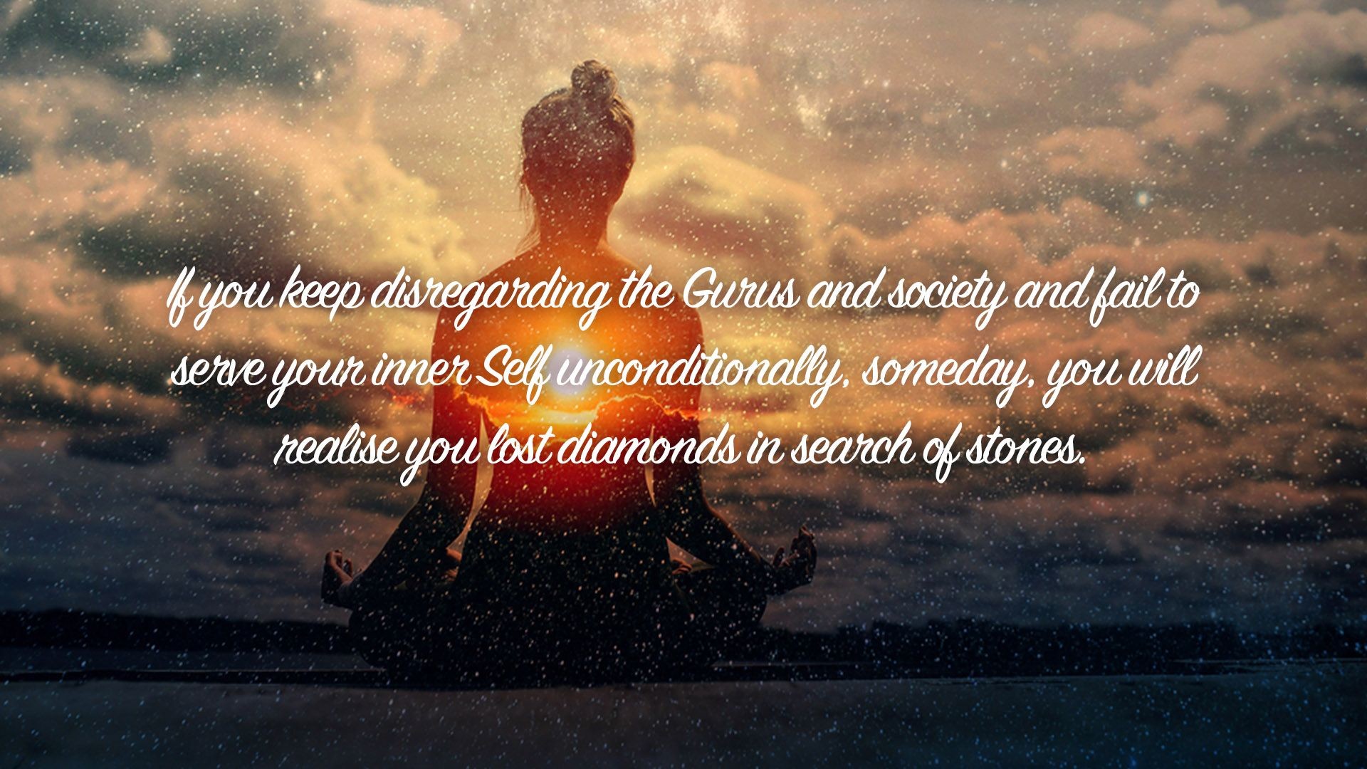 ⁣If you keep disregarding the Gurus and society and...|Quote 241 #spirituality #spiritual #quotes #quotes