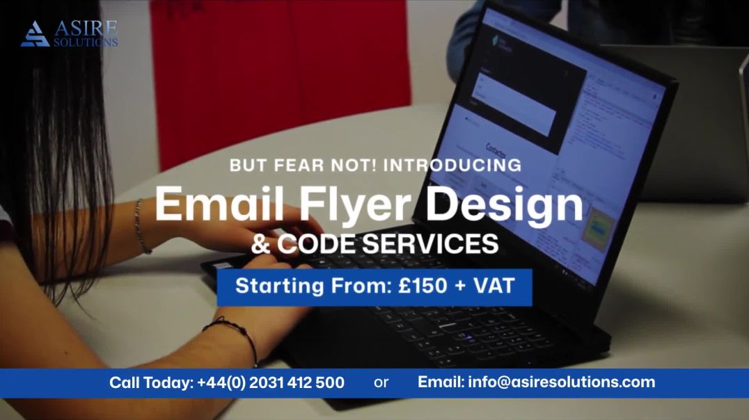 ⁣Email Flyer Design and Code