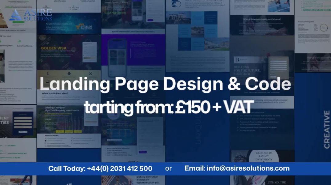 ⁣Landing Page Design &amp;amp; Code