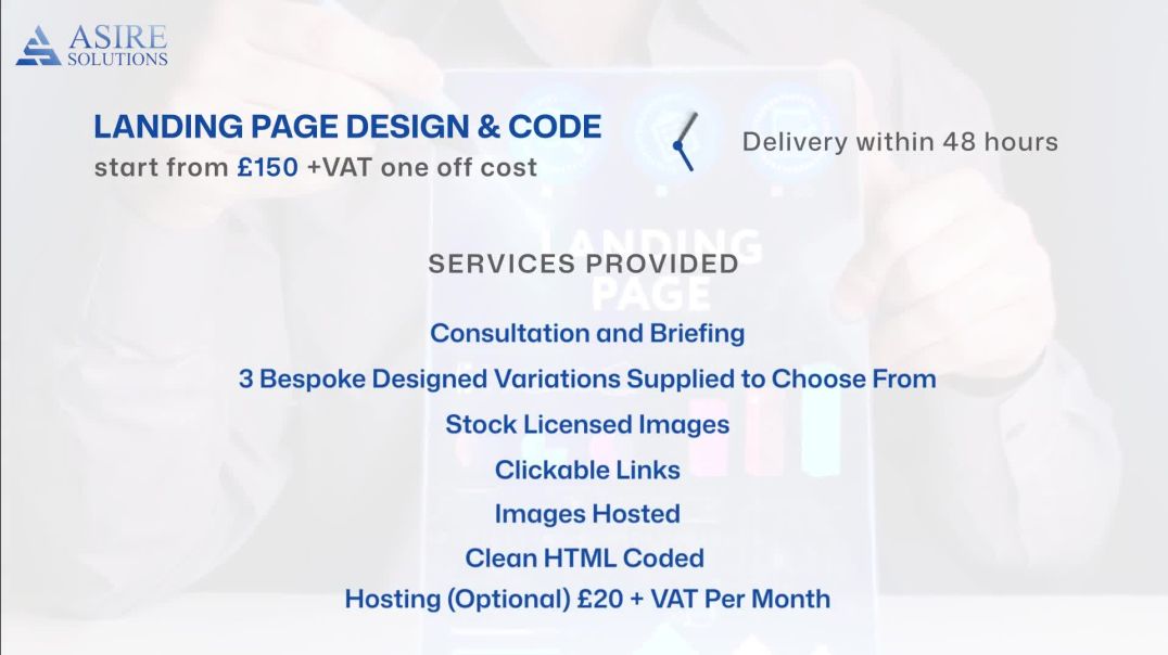 ⁣Landing Page Design &amp;amp; Code