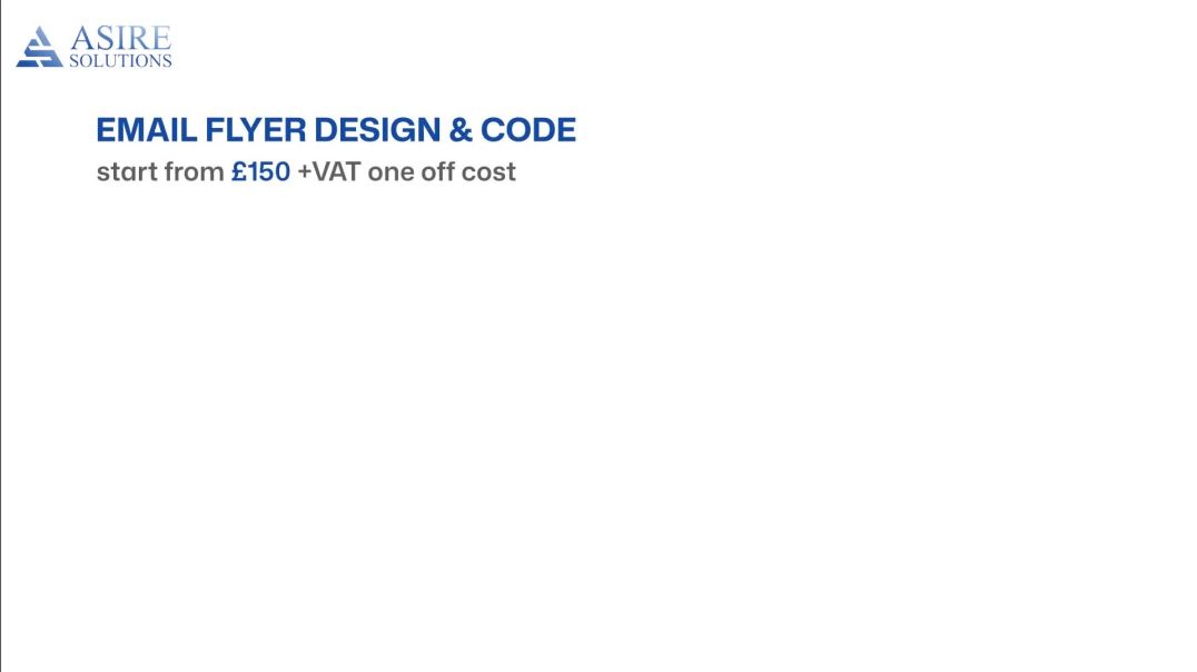 ⁣Email Flyer Design &amp;amp; Code