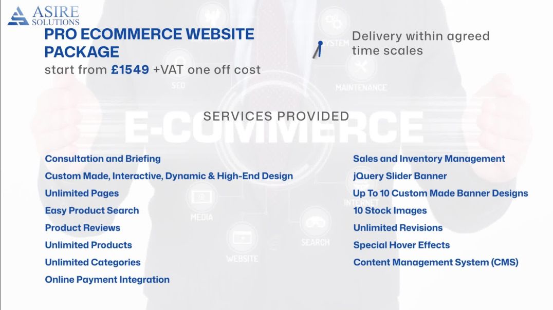 ⁣Pro Ecommerce Website Package