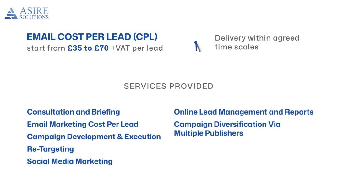 ⁣Email Cost Per Lead (CPL)